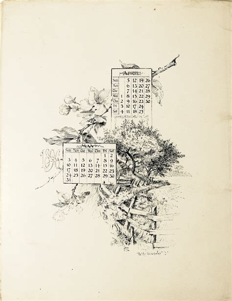 The Toronto Art Student League Calendar - 1896