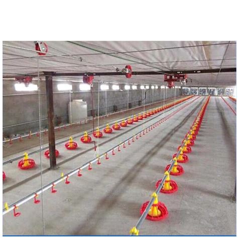 PVC Automatic Pan Feeding System 2 4 Port Automatic Broiler Feeder