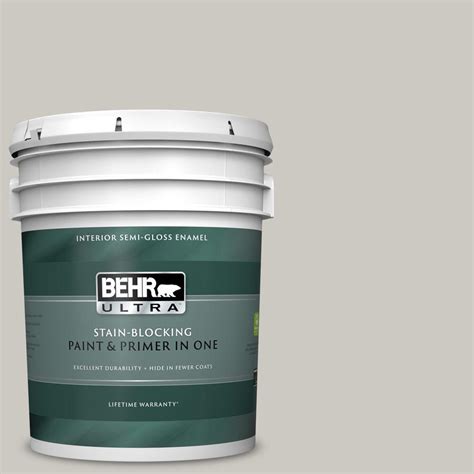 BEHR ULTRA 5 Gal 790C 3 Dolphin Fin Semi Gloss Enamel Interior Paint