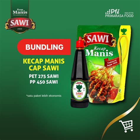 Jual Sawi Bundling Kecap Manis Cap Sawi Pet Dan Refill Ml