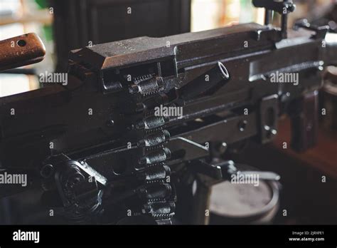 A PK tank machine gun in Szeged War History Museum in Hungary Stock ...