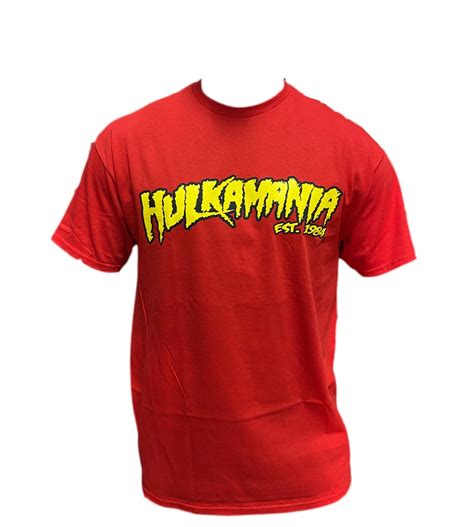 Red Hulkamania Shirt Hogans Beach Shop