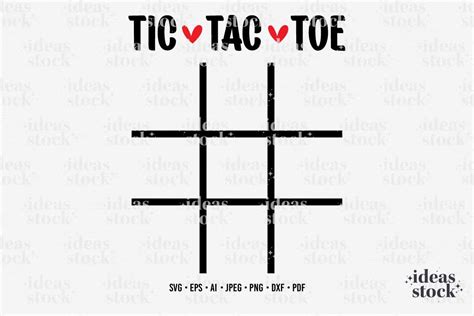 Tic Tac Toe Board Svg Valentine Svg Graphic By Ideasstock Creative