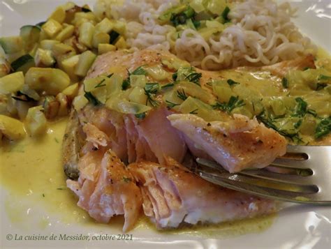 La Cuisine De Messidor Filet De Truite Sauce Au Lait De Coco