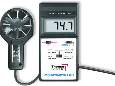 Thomas Traceable Digital Anemometer With Vane Probe To M S