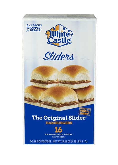 White Castle Original Sliders, 16 Count, 25.28 Ounces - Walmart.com