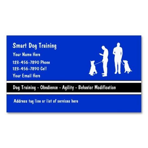 Dog Trainer Business Cards | Zazzle | Dog trainer, Smart dog, Dogs