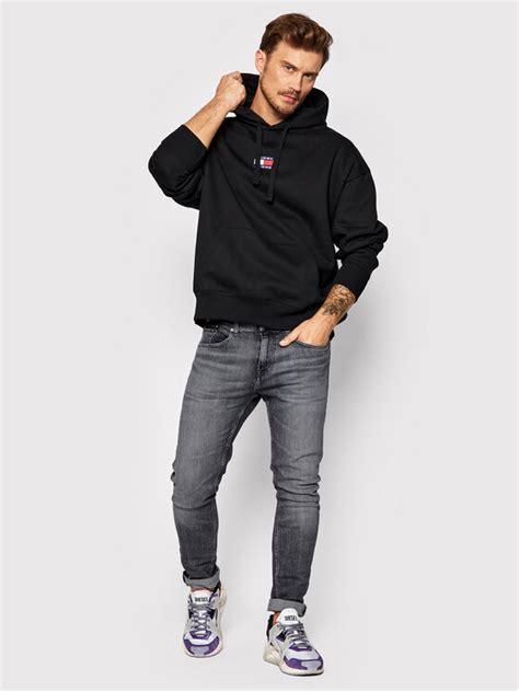 Tommy Jeans Sweatshirt Tjm Badge Dm Dm Schwarz Regular Fit Modivo At