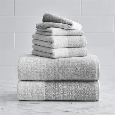 Soft Silver Arctic White Heathered Piece Bath Towel Set Better Homes