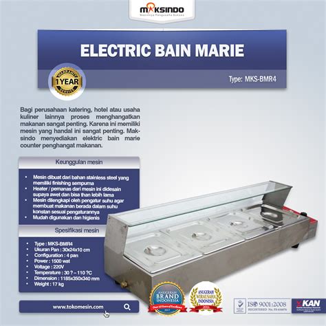 Electric Bain Marie Penghangat Masakan Mks Bmr Toko Mesin Maksindo