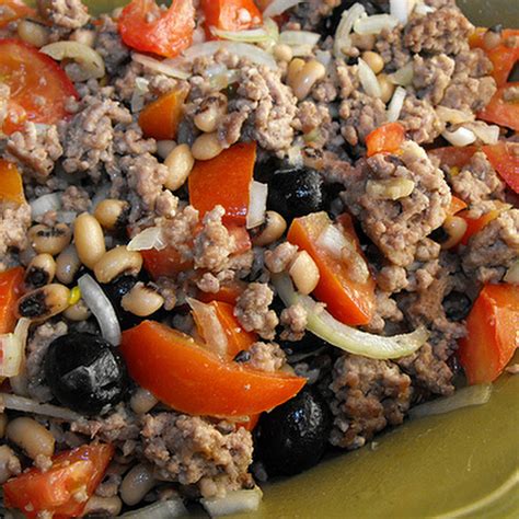 Ground Beef Salad Rice Beans Ground Beef Recipe Yummly