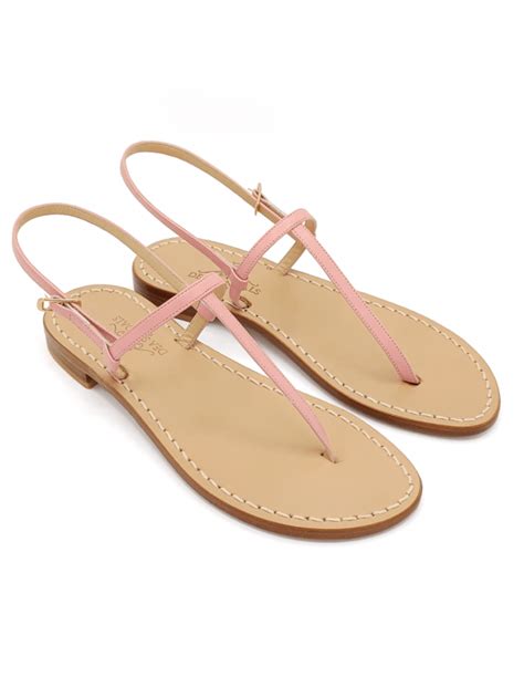 Piazzetta Pink Sandals Flip Flop Model With Pink Leather Lined