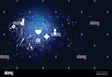 Abstract Health Medical Science Healthcare Icon Digital Technology