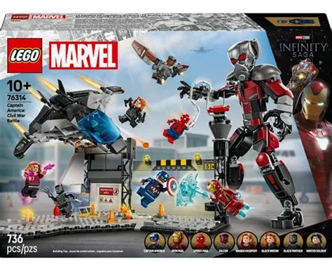 Lego Guerra Civil - Lego Marvel 76314 - Capitão América: Guerra Civil Batalha ...