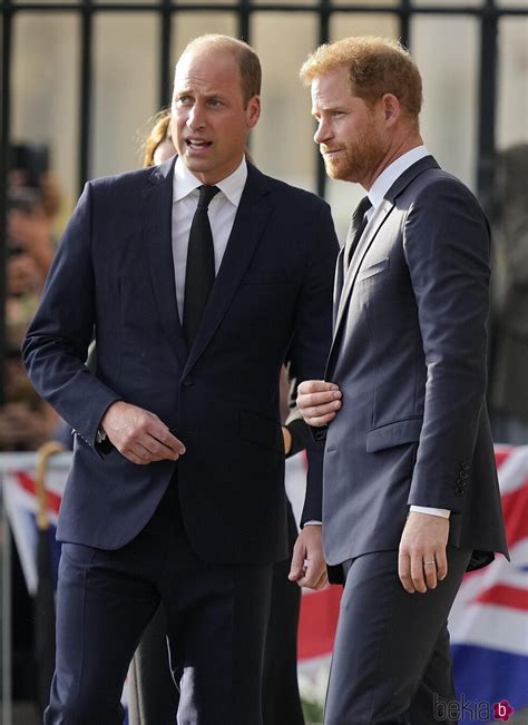 Los Pr Ncipes Guillermo Y Harry Juntos Tras La Muerte De La Reina