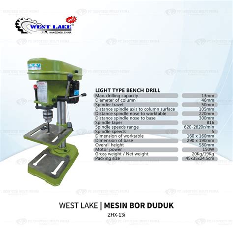 Jual Westlake ZHX 13i 100 Asli Mesin Bor Duduk Mini Drilling Machine