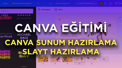 CANVA İLE SUNUM HAZIRLAMA CANVA SLAYT HAZIRLAMA ÜCRETSİZ SUNUM