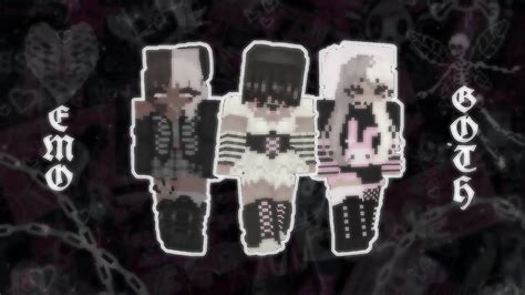 Emo Grunge Goth Aesthetic Minecraft Skins W Links In Desc 🕸️🕷️ Youtube