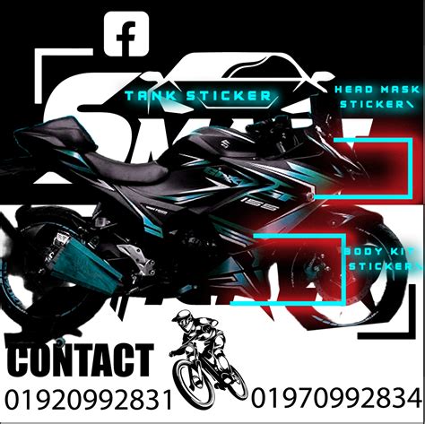 Suzuki Gixxer Sf New Bike Sticker Suzuki Sf Body Sticker Bike Full Body Sticker Bd