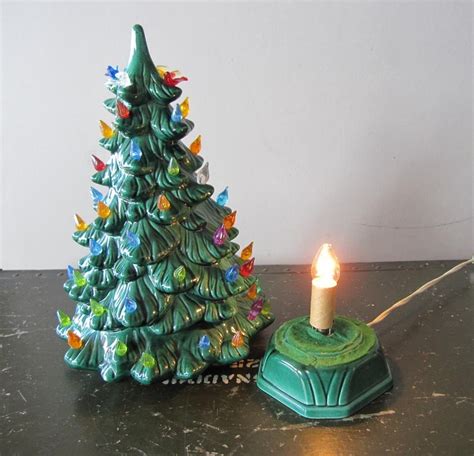 Vintage Ceramic Light Up Christmas Tree With By GallivantingGirls