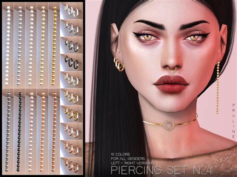 Ear Cuff Piercing Earrings The Sims 4 P3 Sims4 Clove Share Asia