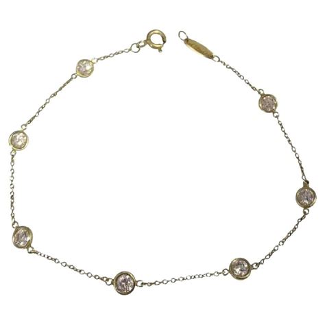 tiffany   elsa peretti diamonds   yard chain bracelet