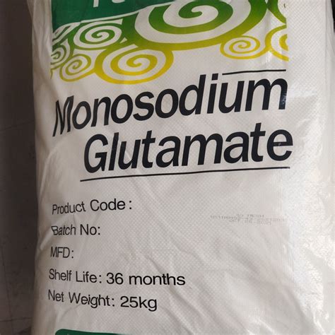 Food Additive E Monosodium Glutamate C H No Na Msg Powder China