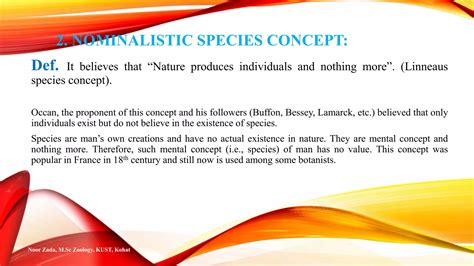 Species Concept Ppt