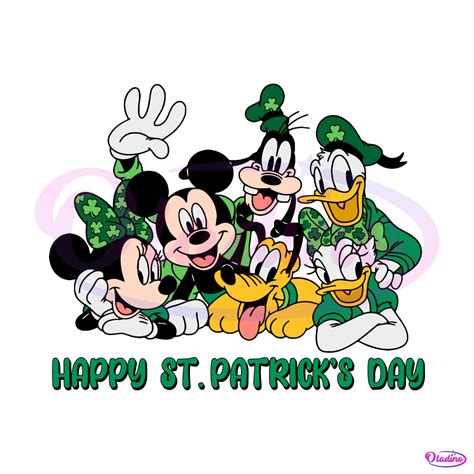 Funny Disney Happy St Patrick Day Svg