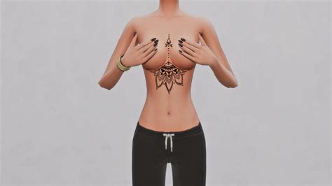 Dainty Underboob Tattoos Screenshots The Sims Create A Sim