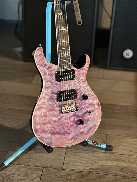 Prs Se Custom Quilt Violet W Free Shipping Gig Bag Reverb