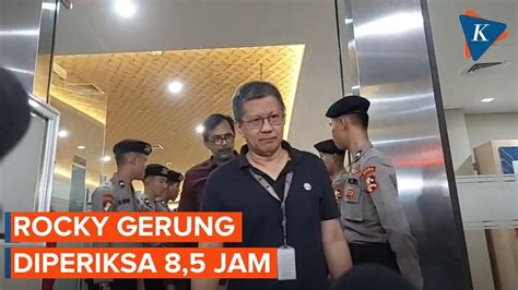 Rocky Gerung Diperiksa Polisi 8 5 Jam Dicecar 70 Pertanyaan YouTube