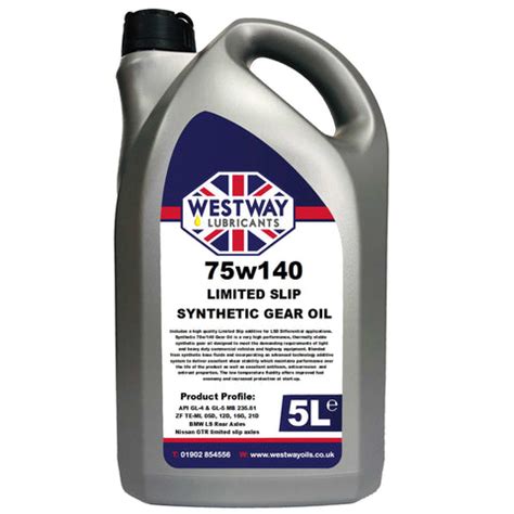 75w140 LSD Synthetic Gear / Diff Oil GL-4 GL-5 LIMITED SLIP – Westway Oils