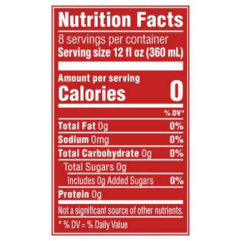 Bubly Sparkling Water Strawberry Nutrition Facts