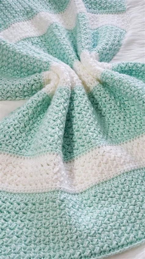 Sweet Stripey Dreams Baby Blanket Crochet Pattern By Julie Forsey