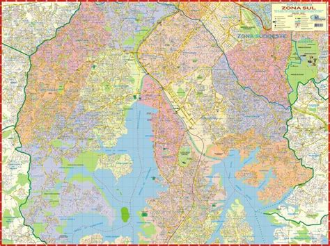 Mapa Pol Tico E Rodovi Rio Da Zona Sul De S O Paulo Gigante X Cm