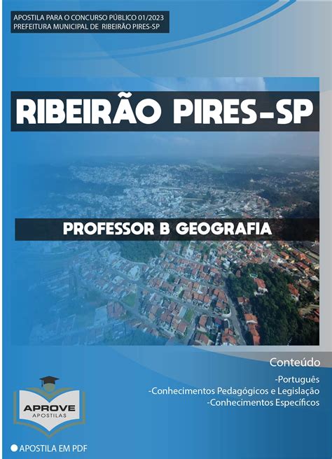 APOSTILA RIBEIRÃO PIRES PROFESSOR B GEOGRAFIA Aprove Apostilas