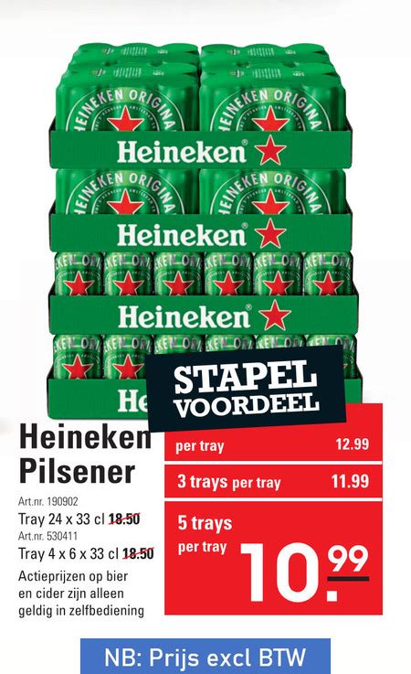 Heineken Blikje Bier Folder Aanbieding Bij Sligro Details