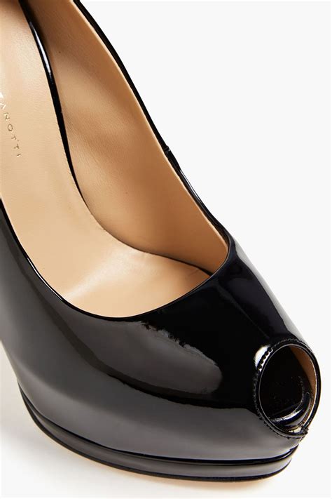 Giuseppe Zanotti Sharon Faux Patent Leather Platform Pumps The Outnet