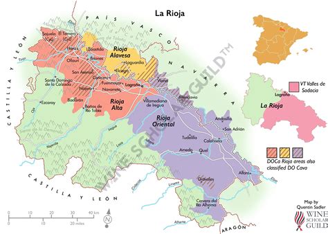 La Rioja Wine Map