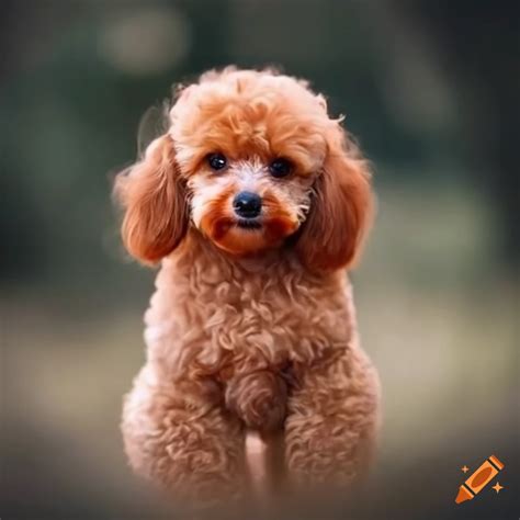 Fluffy Apricot Toy Poodle On Craiyon