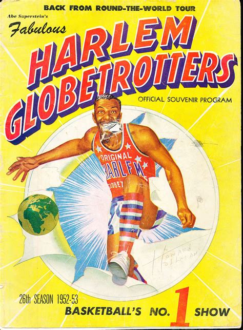 Lot Detail 1952 53 Harlem Globetrotters Program