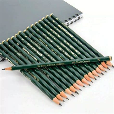 1 PENSIL KAYU FABER CASTELL 6H 5H 4H 3H 2H H HB F B 2B 3B 4B 5B 6B 7B