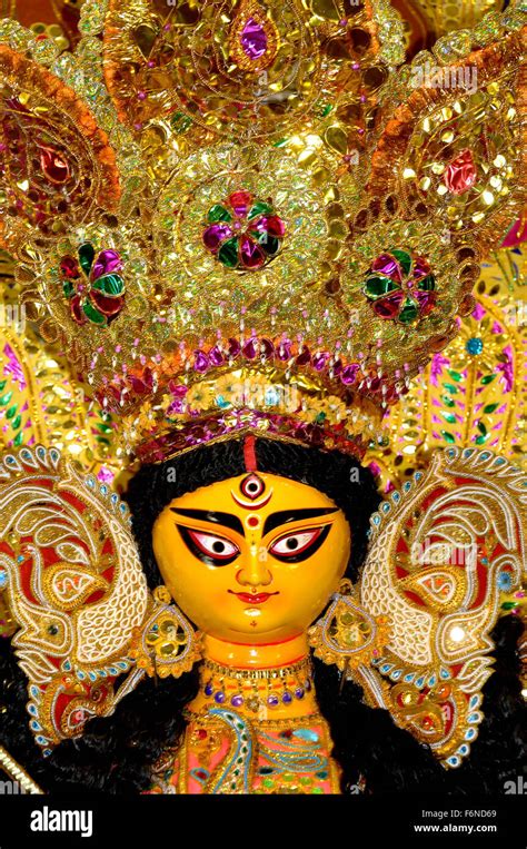 Goddess Durga Kolkata West Bengal India Asia Stock Photo Alamy