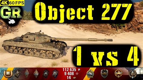 World Of Tanks Object 277 Replay 9 Kills 8 2k Dmg Patch 1 4 0 Youtube