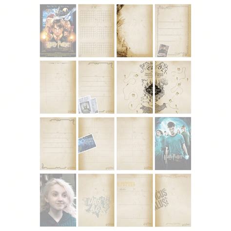 Harry Potter Harry Potter Vintage Notebooks Retro Sketch Theme