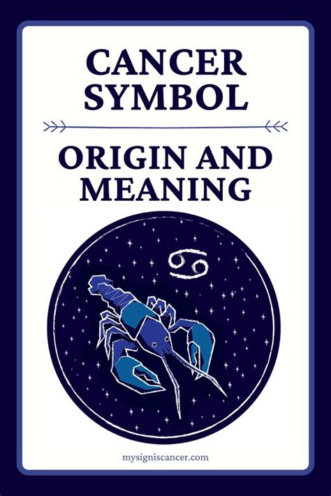 Cancer Symbol – Origin and Meaning for the Cancer Sign - My Sign Is Cancer