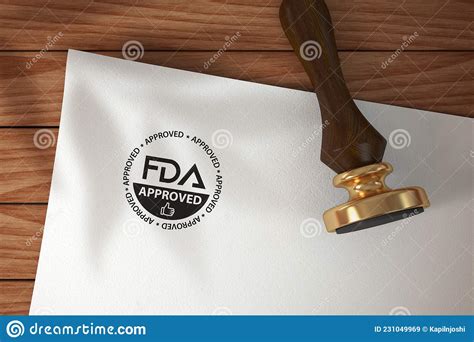 La Fda Aprob El Logotipo De Sello De Sello De Presi N Sobre El Papel