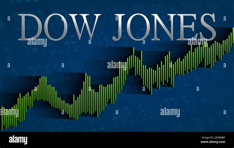 The American stock market index Dow Jones keeps rising. The green ...