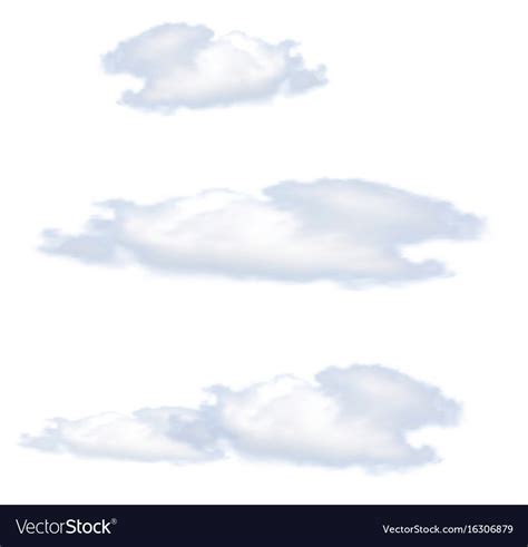 Clouds isolated on white background Royalty Free Vector